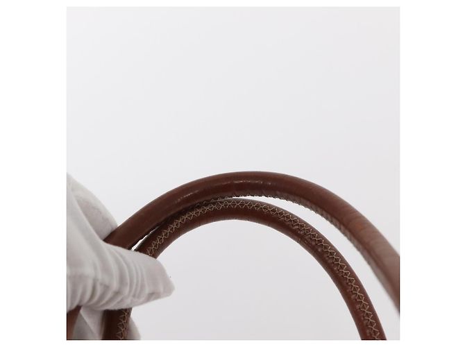 Céline Borsa a mano circolare in tela Macadam CELINE PVC beige oro Auth 153361 D'oro - Ansicht 8