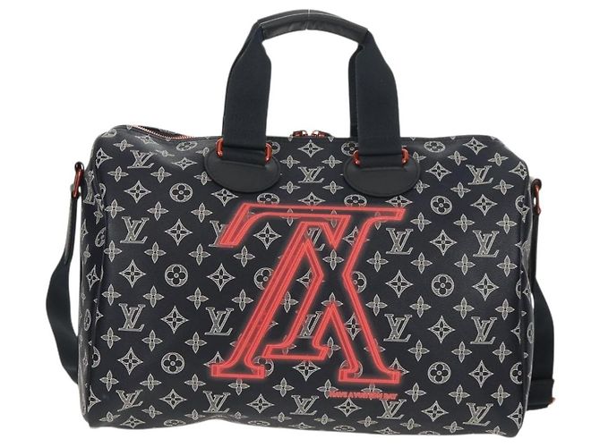 LOUIS VUITTON Borsa Speedy Bandoulière 40 Ink Upside Down M43697 Auth LV 150913SM Blu navy - vista 13