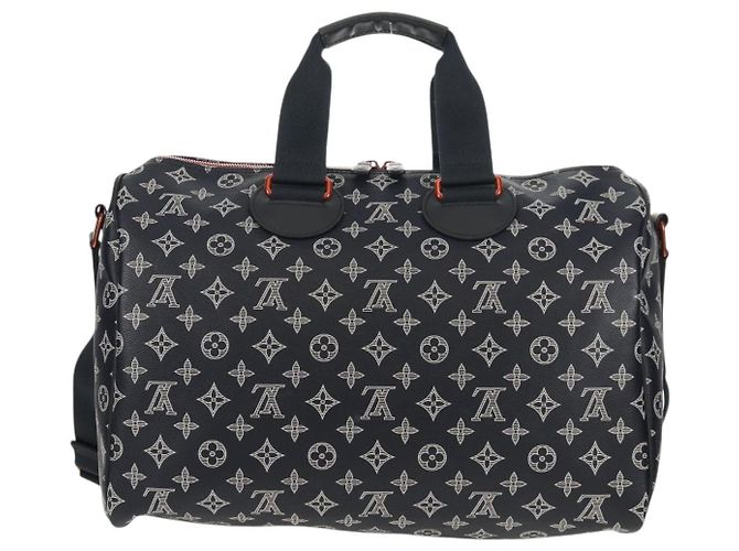 LOUIS VUITTON Borsa Speedy Bandoulière 40 Ink Upside Down M43697 Auth LV 150913SM Blu navy - vista 2