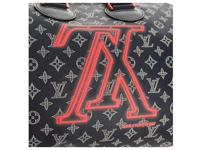 LOUIS VUITTON Borsa Speedy Bandoulière 40 Ink Upside Down M43697 Auth LV 150913SM Blu navy - vista 21