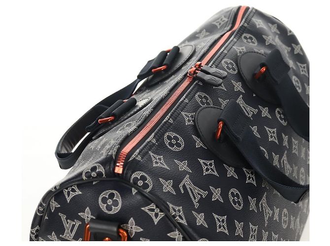 LOUIS VUITTON Borsa Speedy Bandoulière 40 Ink Upside Down M43697 Auth LV 150913SM Blu navy - vista 6