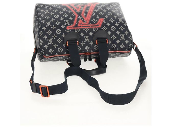 LOUIS VUITTON Borsa Speedy Bandoulière 40 Ink Upside Down M43697 Auth LV 150913SM Blu navy - vista 9