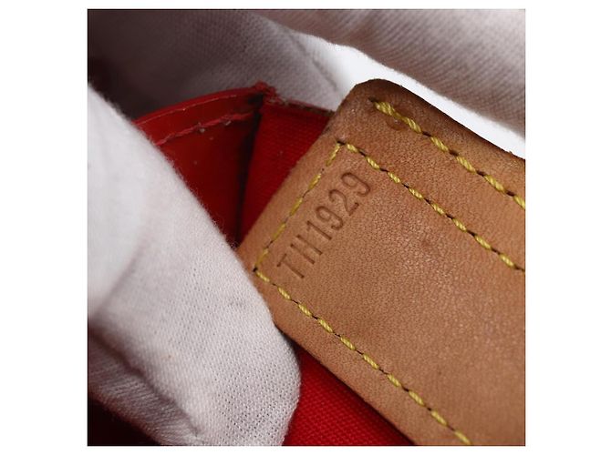 LOUIS VUITTON Borsa Tote Stanton Monogram Vernis Rossa M91078 LV Auth 153523 Rosso - vista 12
