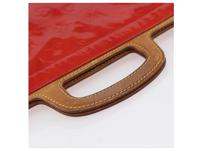 LOUIS VUITTON Borsa Tote Stanton Monogram Vernis Rossa M91078 LV Auth 153523 Rosso - vista 7