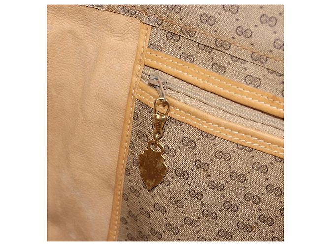 GUCCI Micro GG Supreme Tote Bag aus PVC Beige Gold Auth am9689 Golden - Ansicht 20