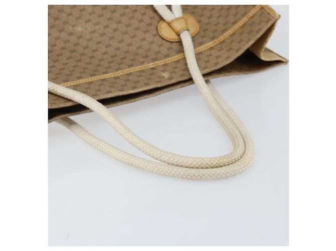 GUCCI Micro GG Supreme Tote Bag aus PVC Beige Gold Auth am9689 Golden - Ansicht 7