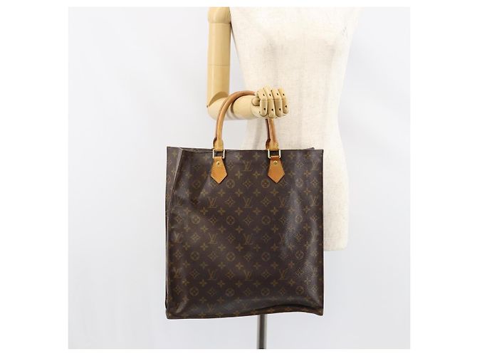 LOUIS VUITTON Borsa Sac Plat Monogram M51140 LV Auth 151250 Monogramma - vista 21