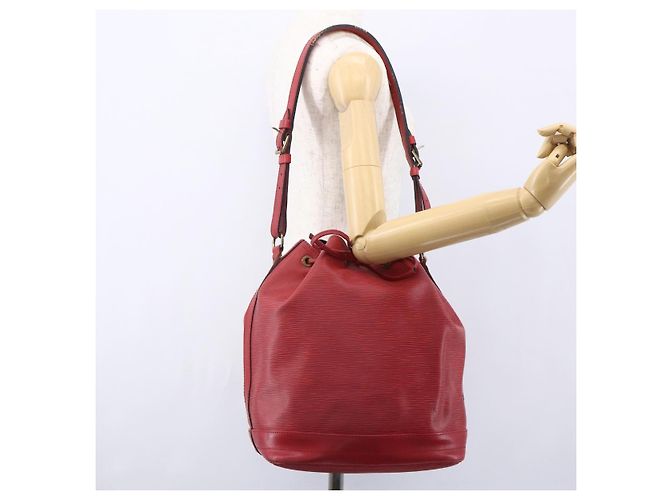 LOUIS VUITTON Borsa a Spalla Epi Noe Rossa M44007 LV Auth ka102 Rosso - vista 20