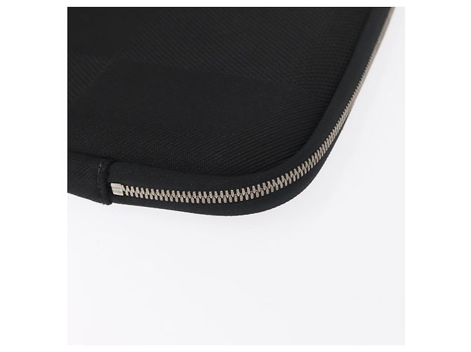 LOUIS VUITTON Damier Geant Computer Sleeve MM PC Case Noir N58036 LV Auth 153387 Black - view 16
