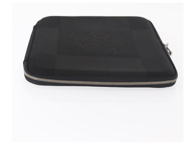 LOUIS VUITTON Damier Geant Computer Sleeve MM PC Case Noir N58036 LV Auth 153387 Black - view 3