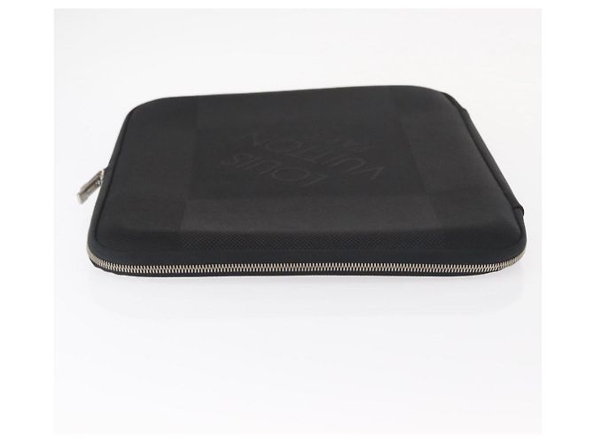LOUIS VUITTON Damier Geant Computer Sleeve MM PC Case Noir N58036 LV Auth 153387 Black - view 4
