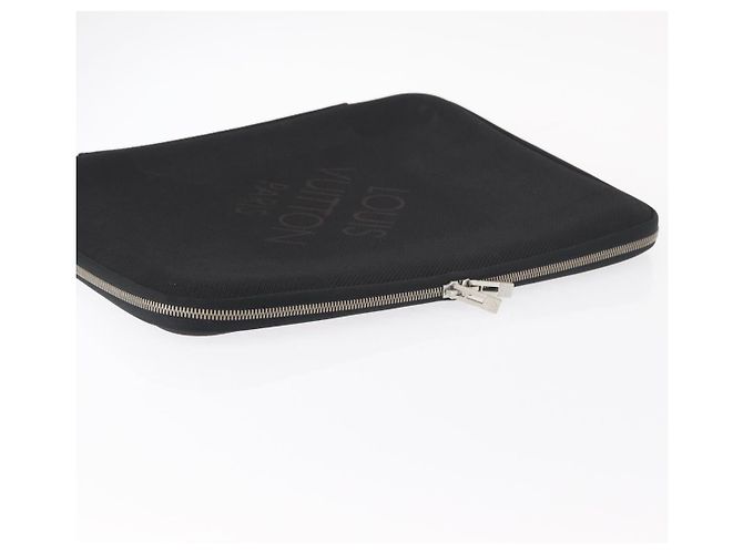 LOUIS VUITTON Damier Geant Computer Sleeve MM PC Case Noir N58036 LV Auth 153387 Black - view 5