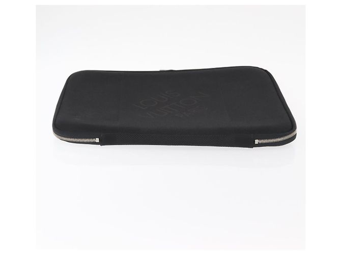 LOUIS VUITTON Damier Geant Computer Sleeve MM PC Case Noir N58036 LV Auth 153387 Black - view 6