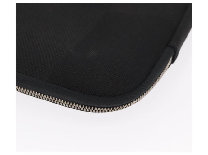 LOUIS VUITTON Damier Geant Computer Sleeve MM PC Case Noir N58036 LV Auth 153387 Black - view 7