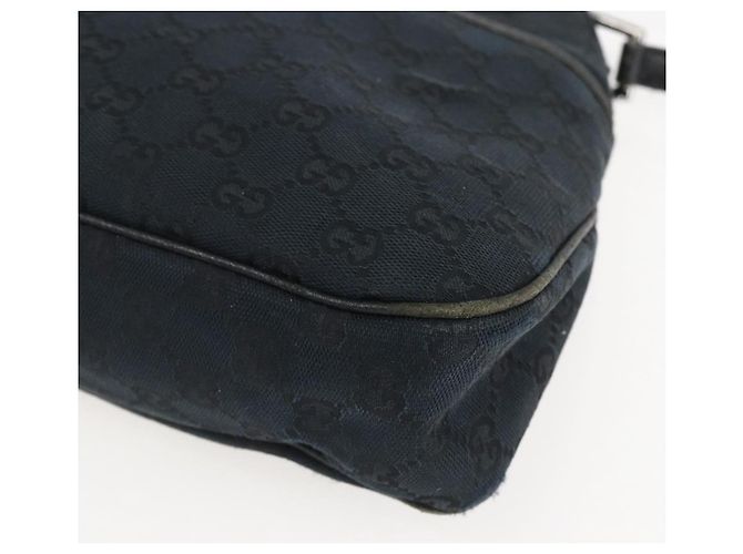 GUCCI GG Canvas Tote Bag Schwarz Silber 121023 Auth 156903 - Ansicht 10