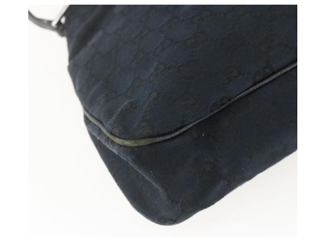 GUCCI GG Canvas Tote Bag Schwarz Silber 121023 Auth 156903 - Ansicht 13