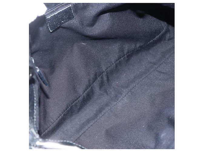 GUCCI GG Canvas Tote Bag Schwarz Silber 121023 Auth 156903 - Ansicht 16