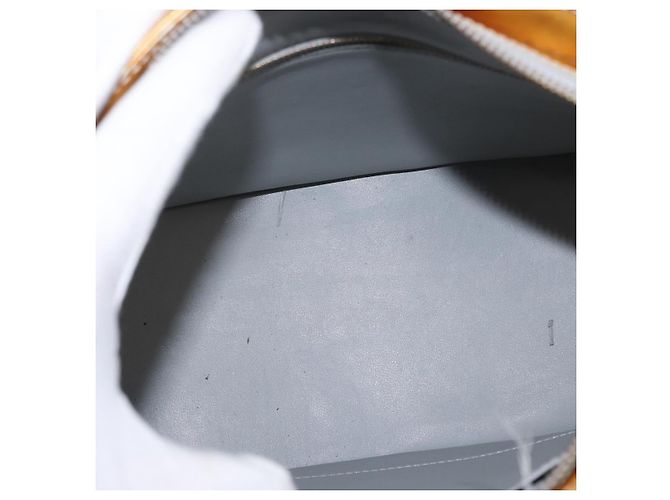 LOUIS VUITTON Sac à main Monogram Vernis Houston Gris M91053 LV Auth BA8599 - vue 11