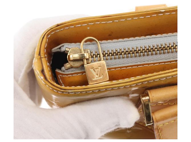 LOUIS VUITTON Sac à main Monogram Vernis Houston Gris M91053 LV Auth BA8599 - vue 17