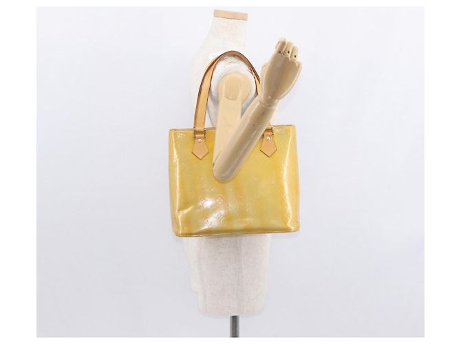 LOUIS VUITTON Sac à main Monogram Vernis Houston Gris M91053 LV Auth BA8599 - vue 22