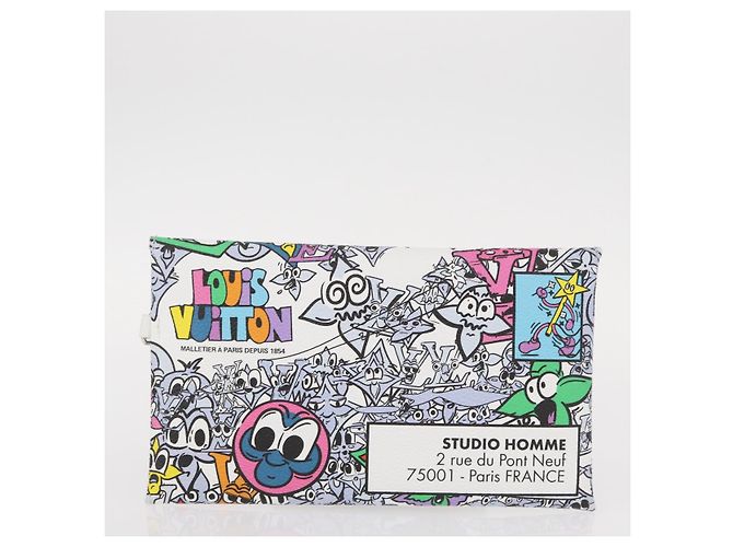 LOUIS VUITTON Pochette Envelope Trio Monogram Comics M82014 LV Auth 156662SM Multicolore - vista 11
