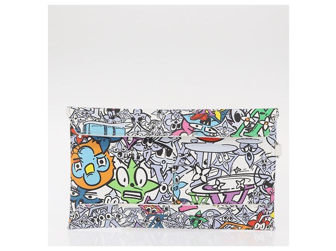 LOUIS VUITTON Pochette Envelope Trio Monogram Comics M82014 LV Auth 156662SM Multicolore - vista 12