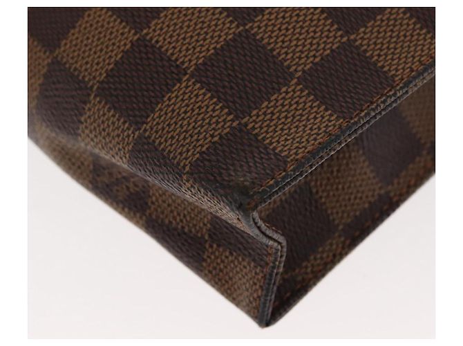 LOUIS VUITTON Poche Toilette 26 Damier Ebene N47543 Auth LV 147199 - vista 16