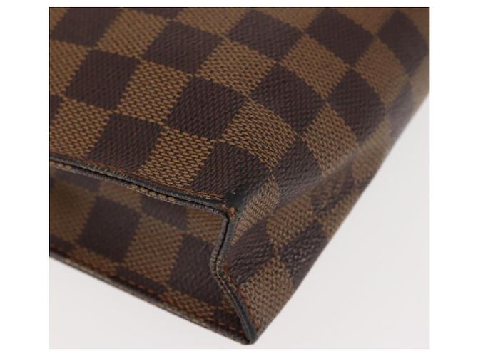 LOUIS VUITTON Poche Toilette 26 Damier Ebene N47543 Auth LV 147199 - vista 7