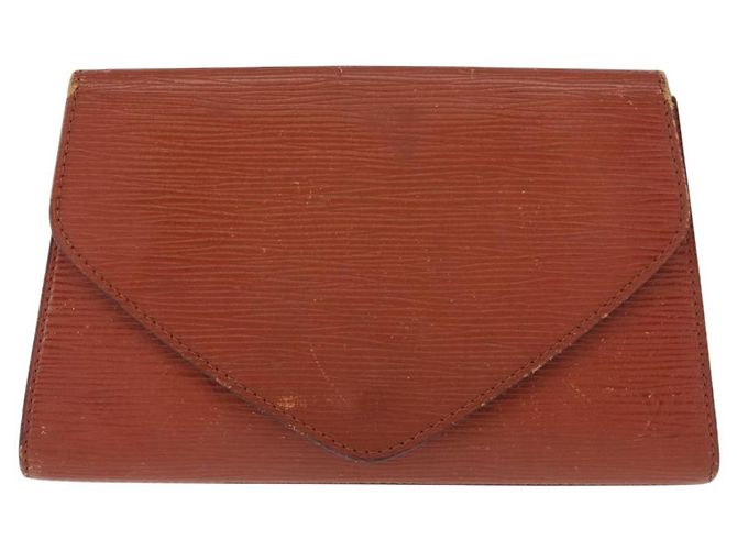 LOUIS VUITTON Clutch Art Déco Epi Marrone M52633 LV Auth 156274 - vista 2