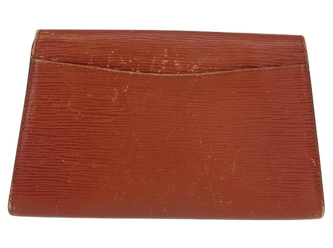 LOUIS VUITTON Clutch Art Déco Epi Marrone M52633 LV Auth 156274 - vista 3