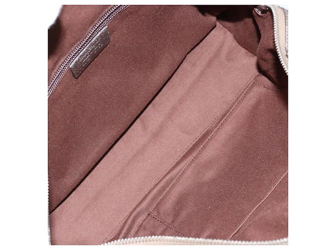 Borsa Tote Gancini in pelle Salvatore Ferragamo oro argento Auth BA6588 D'oro - vista 11