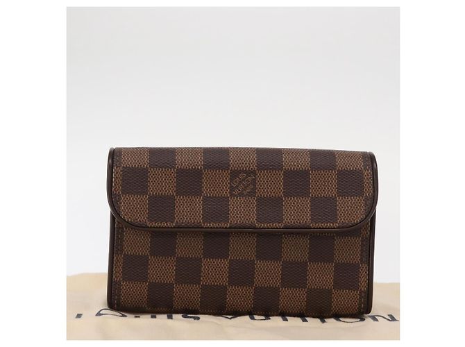 LOUIS VUITTON Borsa a Vita Pochette Florentine Damier Ebene N51856 Auth LV 151202V - vista 12