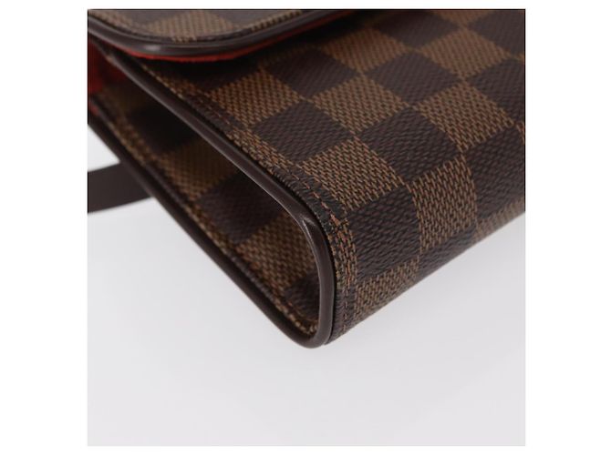 LOUIS VUITTON Borsa a Vita Pochette Florentine Damier Ebene N51856 Auth LV 151202V - vista 14