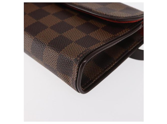 LOUIS VUITTON Borsa a Vita Pochette Florentine Damier Ebene N51856 Auth LV 151202V - vista 15