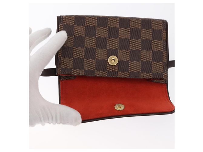LOUIS VUITTON Borsa a Vita Pochette Florentine Damier Ebene N51856 Auth LV 151202V - vista 18