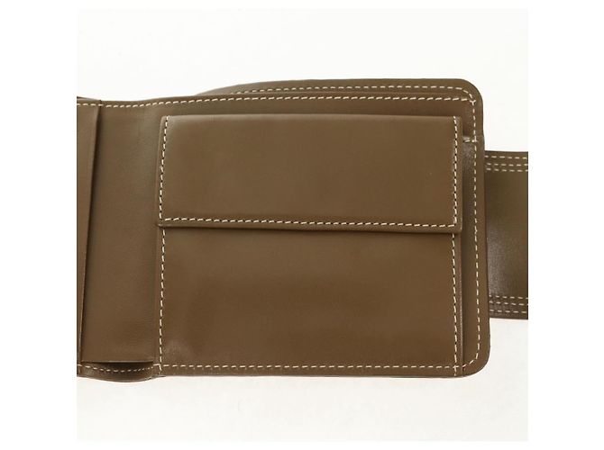Céline Billetera bifold de lona Macadam C de CELINE verde Auth 153720V - vista 15