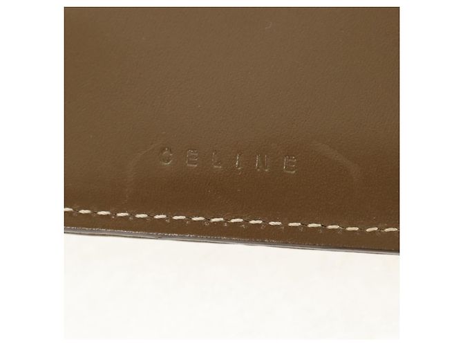 Céline Billetera bifold de lona Macadam C de CELINE verde Auth 153720V - vista 16