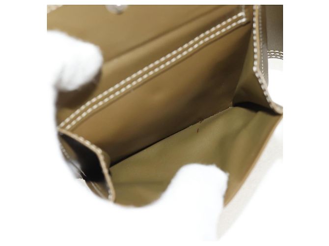 Céline Billetera bifold de lona Macadam C de CELINE verde Auth 153720V - vista 18