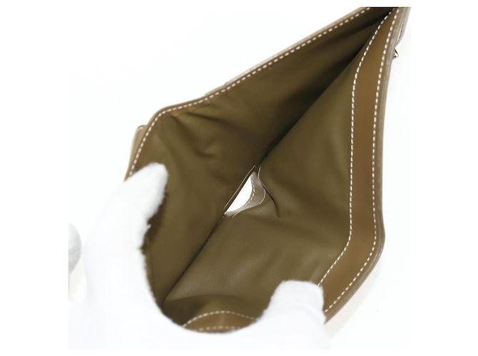 Céline Billetera bifold de lona Macadam C de CELINE verde Auth 153720V - vista 19