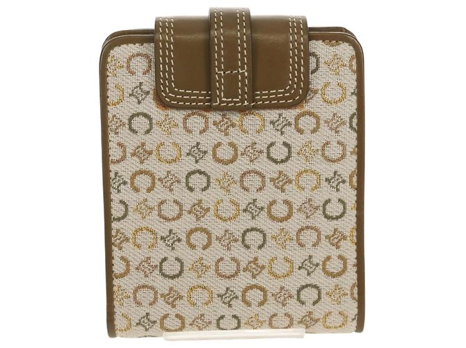 Céline Billetera bifold de lona Macadam C de CELINE verde Auth 153720V - vista 2