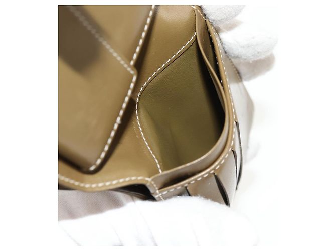 Céline Billetera bifold de lona Macadam C de CELINE verde Auth 153720V - vista 20