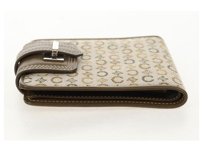 Céline Billetera bifold de lona Macadam C de CELINE verde Auth 153720V - vista 24