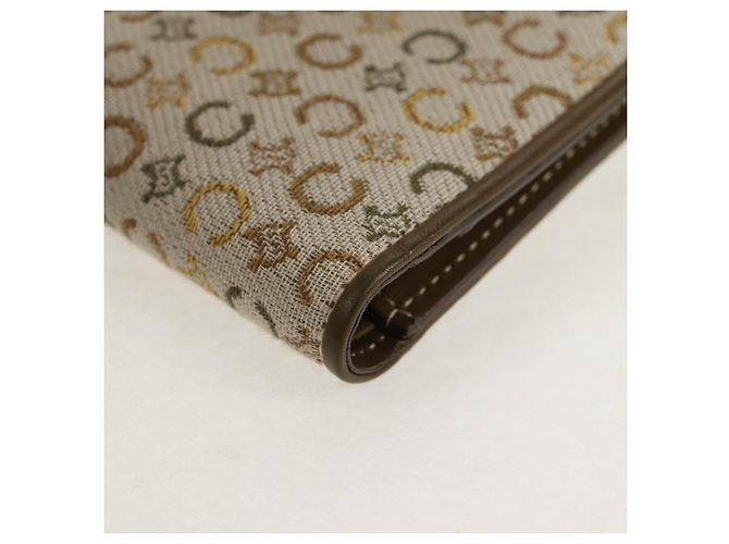 Céline Billetera bifold de lona Macadam C de CELINE verde Auth 153720V - vista 7