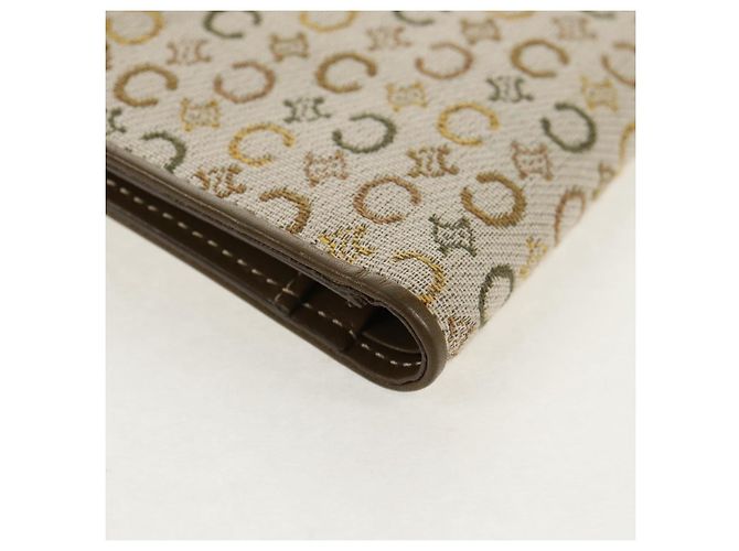 Céline Billetera bifold de lona Macadam C de CELINE verde Auth 153720V - vista 8