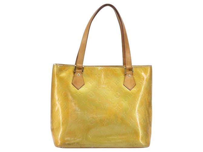 LOUIS VUITTON Borsa a Mano Monogram Vernis Houston Grigio M91053 LV Auth BA8600 - vista 13