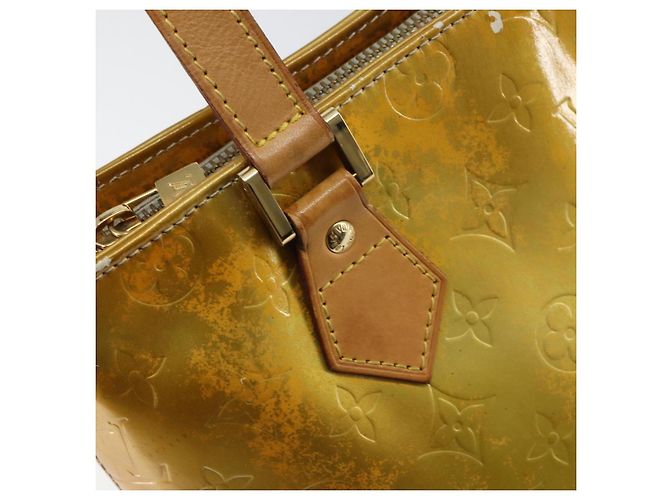 LOUIS VUITTON Borsa a Mano Monogram Vernis Houston Grigio M91053 LV Auth BA8600 - vista 19