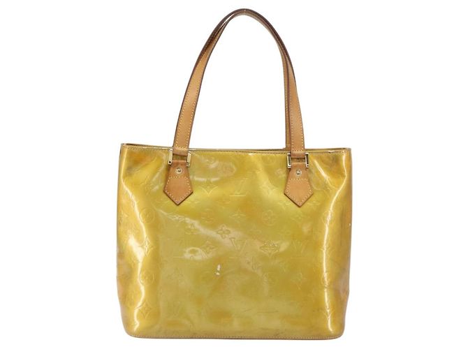 LOUIS VUITTON Borsa a Mano Monogram Vernis Houston Grigio M91053 LV Auth BA8600 - vista 2