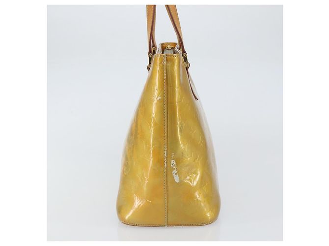 LOUIS VUITTON Borsa a Mano Monogram Vernis Houston Grigio M91053 LV Auth BA8600 - vista 4
