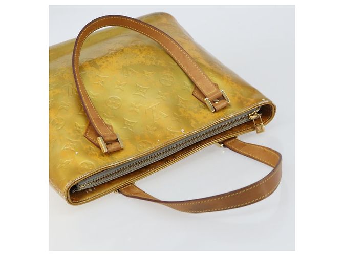 LOUIS VUITTON Borsa a Mano Monogram Vernis Houston Grigio M91053 LV Auth BA8600 - vista 6