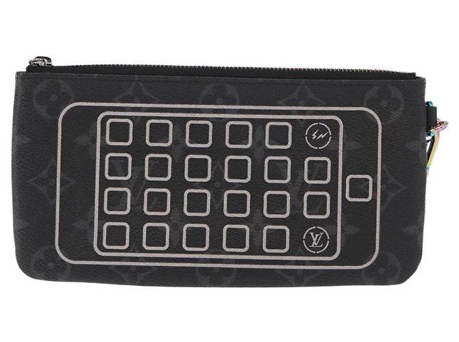 LOUIS VUITTON Monogram Eclipse Fragment iPhone Case M64433 LV Auth 156665SAM - view 13